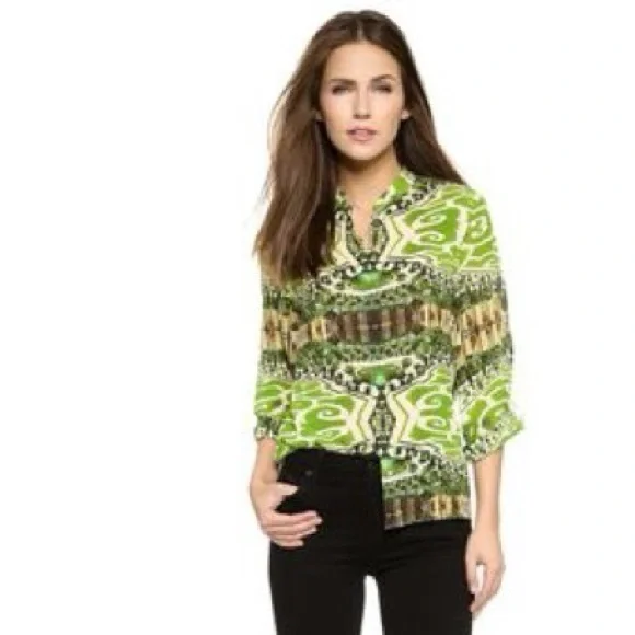 Alice + Olivia silk blouse size small - Picture 2 of 7